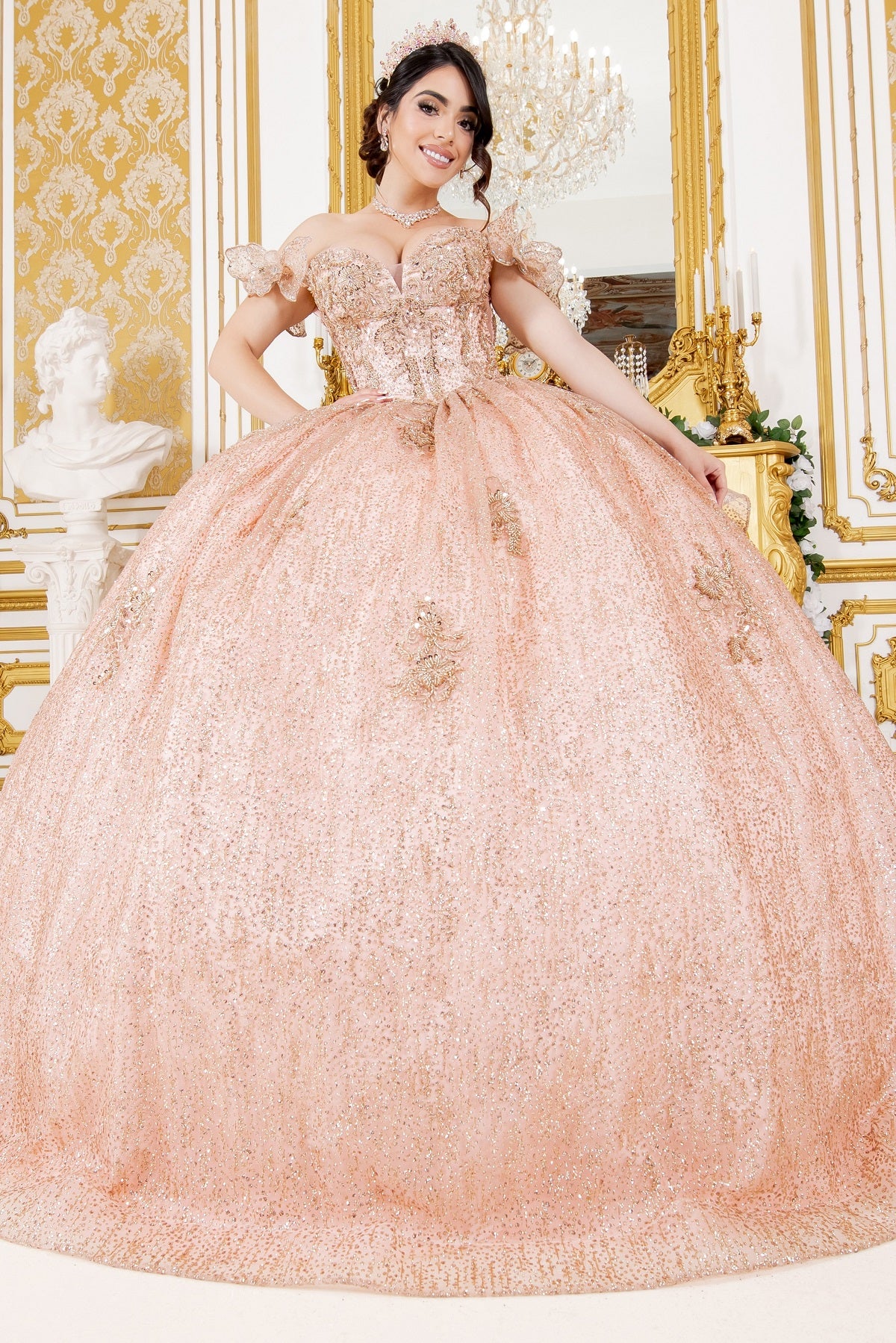Majesty Quinceañera Ball Gown - 8120J