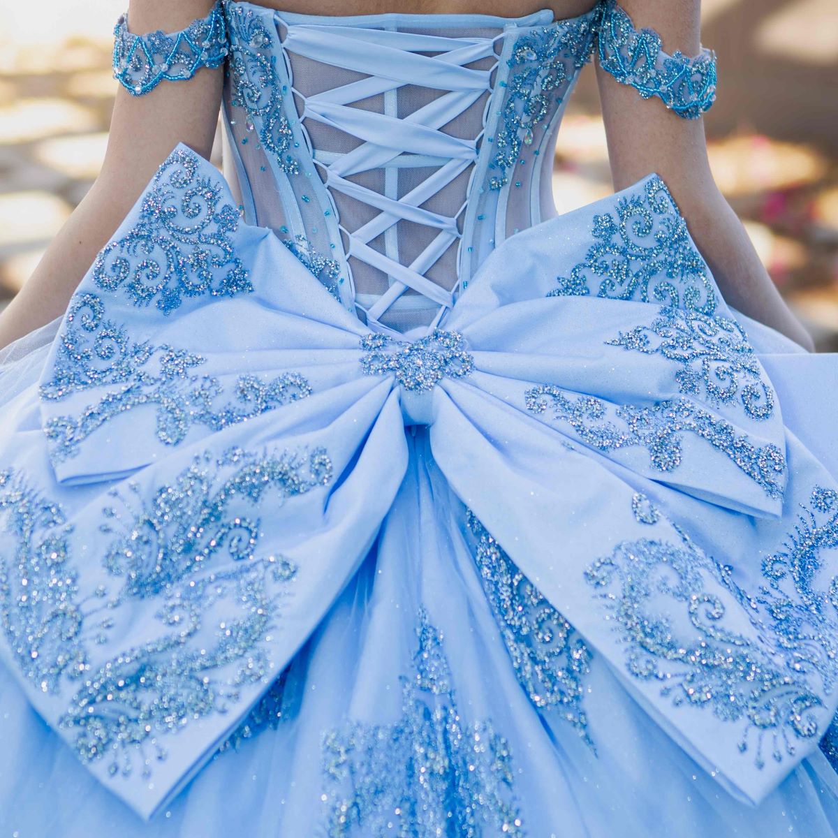 Quinceañera Ballgown with Lace Appliques - 8190J
