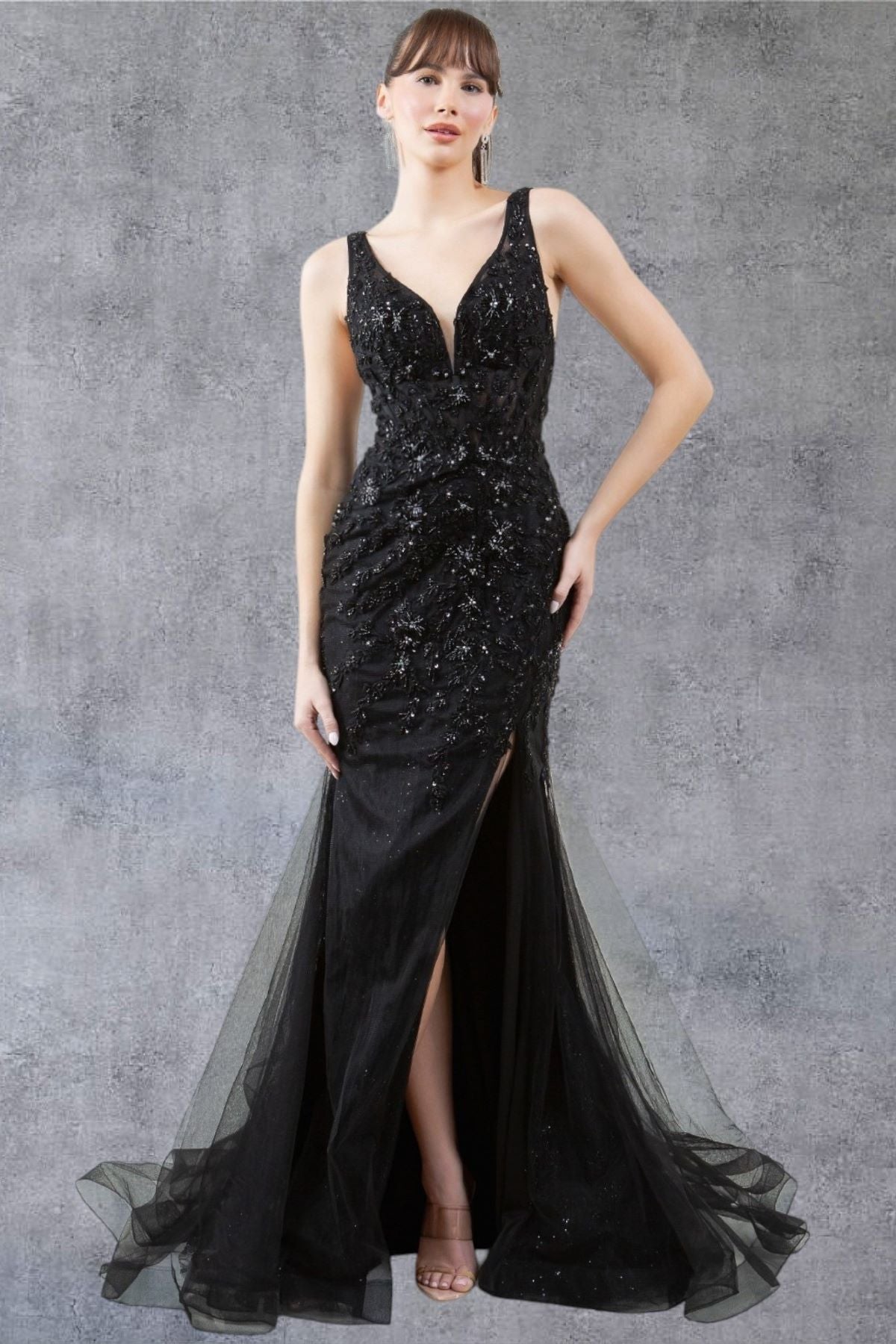 Ember Sequin Lace Evening Gown - 8241J