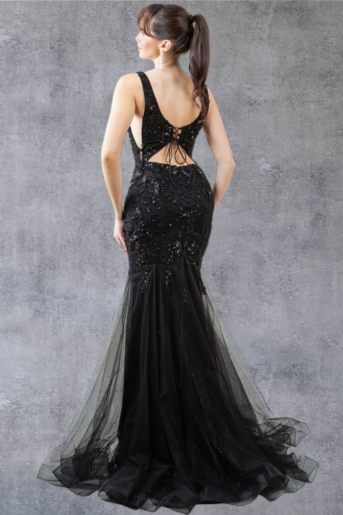 Ember Sequin Lace Evening Gown - 8241J